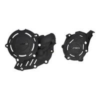 Motorschutz Kit Acerbis X-POWER FüR SXF450 23 Unterfahrschutz Skid Plate Schwarz
