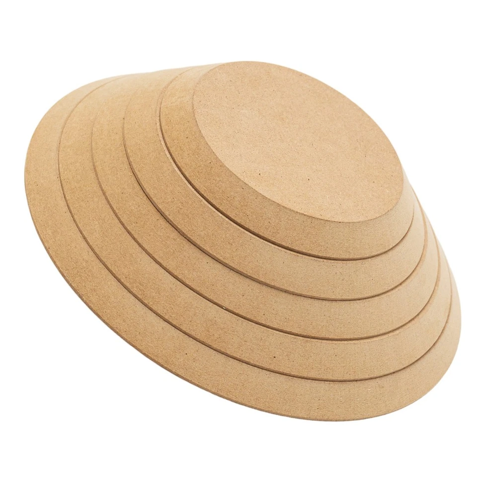 Molde de cerámica 5 piezas: moldes de cerámica para arcilla de cerámica - moldes redondos para formar placas Foto 3 de 4