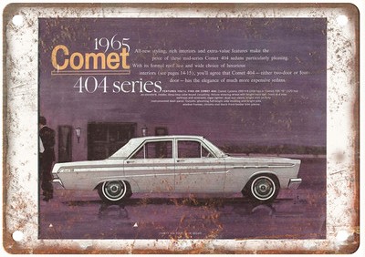 1965 Comet Vintage Auto Ad Retro Look Reproduction Metal Sign AM4083