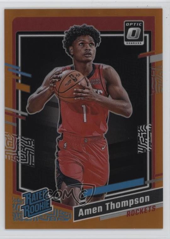 2023 Panini Donruss Optic Rated Rookie Orange Prizm /199 Amen Thompson #229 yl0