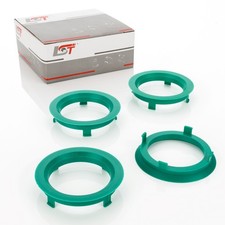 4x Distanz Ringe Zentrierringe türkis Alufelgen Ø 56,6 - 70,1 mm für MITSUBISHI