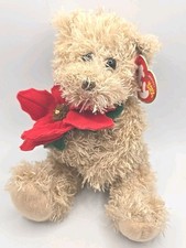 2005 Ty Beanie Baby "2005 Holiday Teddy" Retired Christmas Brown Bear BB17