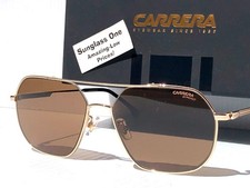 CARRERA Gold Frame UV PROTECTIVE Brown Lens Sunglass 1035 J5G70