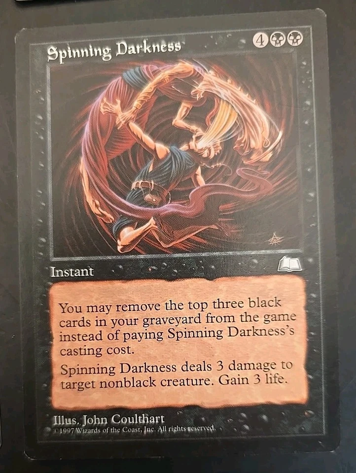 Spinning Darkness Weatherlight MTG Regular Lightly Played (4 Cards) #2 - Image 3 of 4