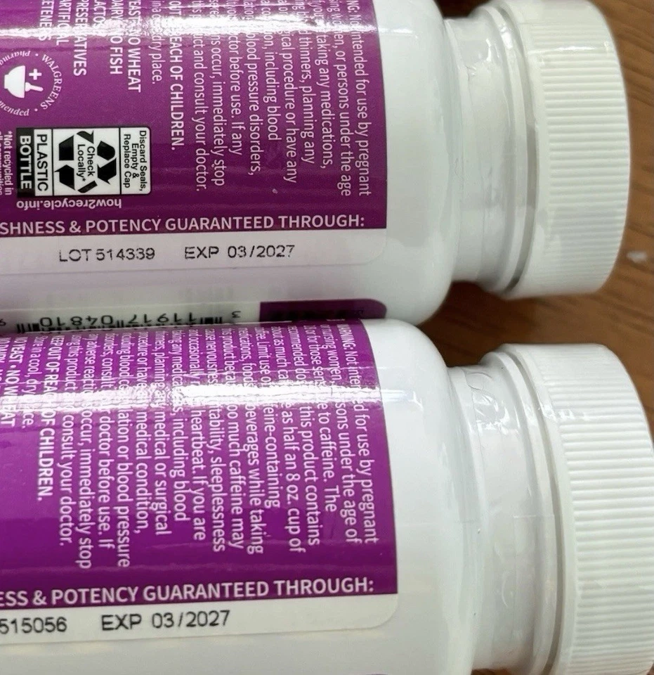 Lote de (3) Walgreens GRATIS + PURO Menopausia Soporte Multi-Síntomas, 30 cápsulas cada una Foto 3 de 3