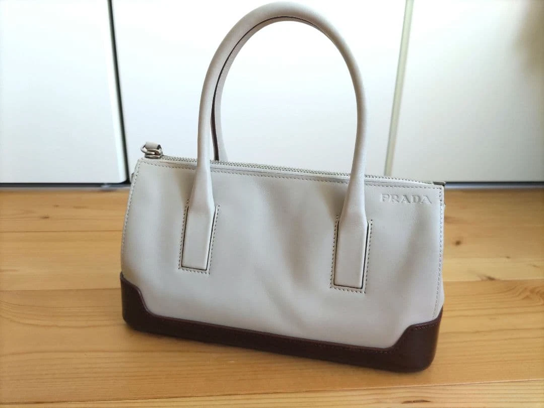 PRADA Bowling Leather Exterior Medium Bags & Handbags for Women