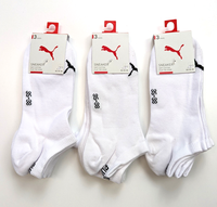 Neu - 9 Paar Puma Sneaker Socken - Gr. 35-38 - Weiß - Sportsocken - Unisex - Top