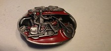 Arroyo Grande Belt Buckle 1991 Biker Skeleton Eagle Vintage Buckle AG-74 USA