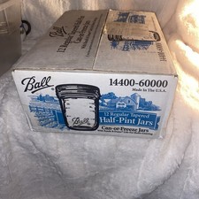 Caja de tarros de masón vintage nueva caja sellada