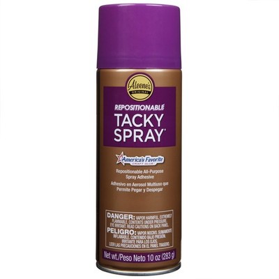 Repositionable Tacky Glue Spray, All-Purpose, Temporary Bond Adhesive, 10 oz