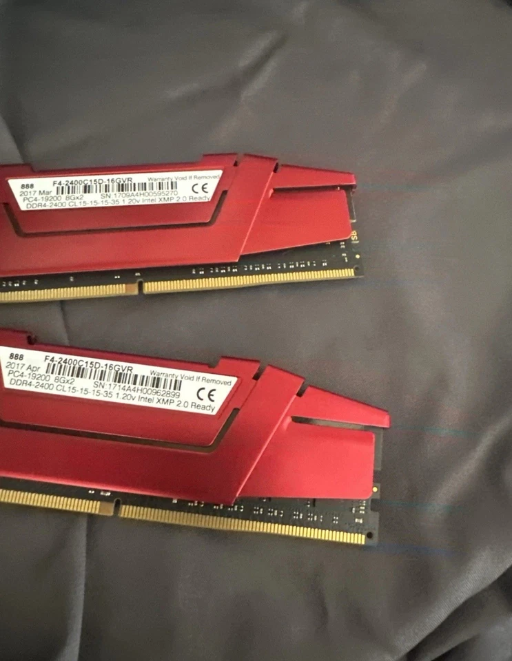 RIPJAWS DDR4 RAM STICKS NEW CONDITION - Image 3 of 4