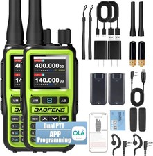 Digital Handheld Radio Scanner Fire Police VHF FM EMS Ham 2 Way Transceiver Dual