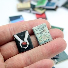 10PCS Dollhouse Miniature Magazines Books Novels Model Dolls House Scene Decor