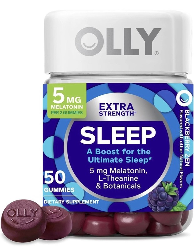 OLLY Extra Strength Sleep Gummy, 5 mg Melatonin, 50 Count (Pack of 1) 