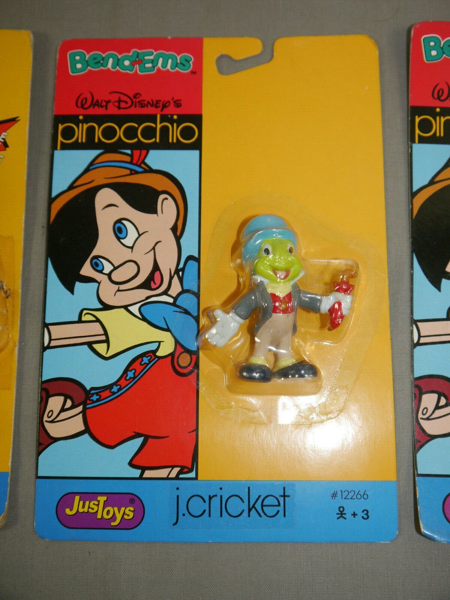 Disney Pinocchio 3 Figuren Pinoccio Gepetto Jiminy JusToys Bend
