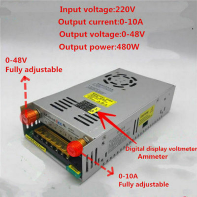 New AC110/220 Bis DC 0-24V/48V Stromspannung Einstellbares Schaltnetzteil