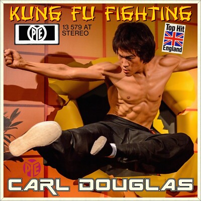7'' CARL DOUGLAS Kung Fu Fighting / Gamblin' Man PYE 45rpm Disco 1974 like NEW!