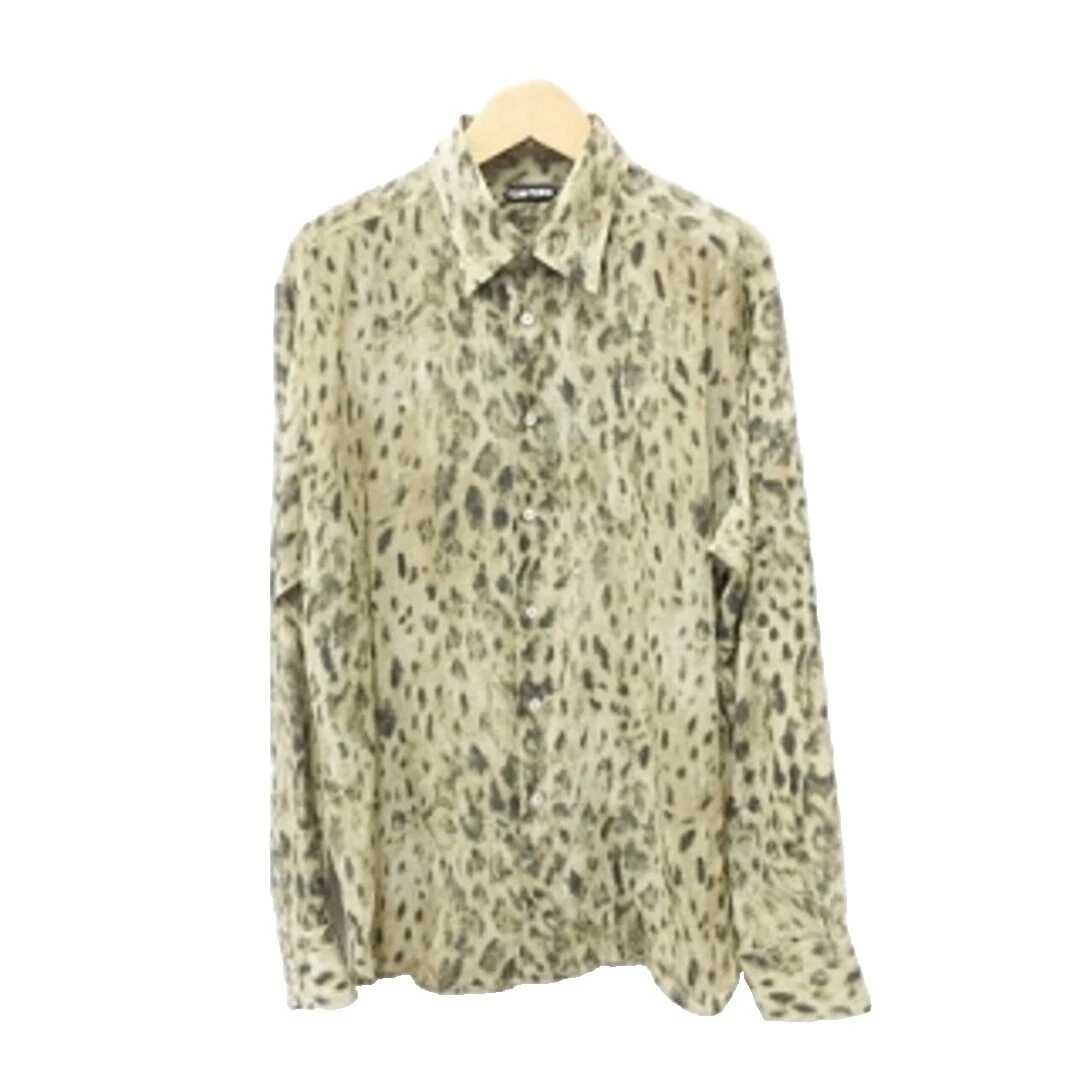 Botón informal de seda Tom Ford-Down Shirts for Men