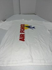 Delta Apparel Single Stitch Air Force Made in USA Sz Large Shirt