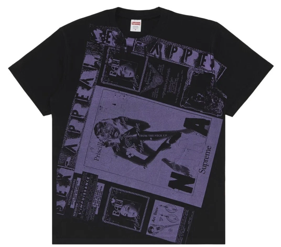 Tee shirt Supreme Collage Noir SS24 100% Authentique Neuf avec étiquette