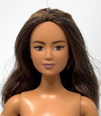 Barbie @BarbieStyle #3 Curvy Made To Move NUDE Brunette Doll