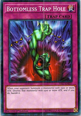 Bottomless Trap Hole YS17-EN037 Yu-Gi-Oh! Light Play 1st Edition