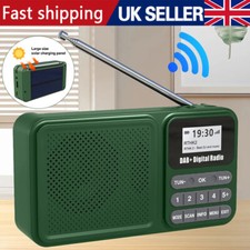 Portable DAB DAB+ Digital Radio FM Rechargeable Bluetooth Music Player LCD UK