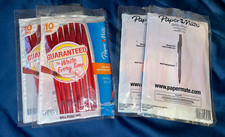  30 red ball point pens BY PAPER MATE  3 PKGS 1.0 mm  NEW