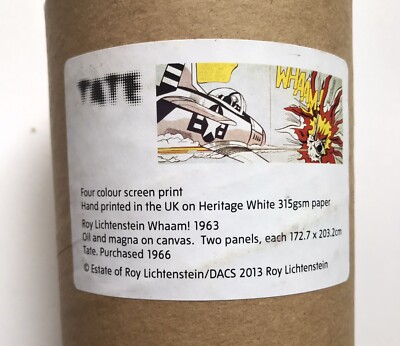 ロンドン　テートギャラリー　ロイリキテンシュタイン　WHAAM! Whaam! 1963 by Roy Lichtenstein Screen Print Tate London