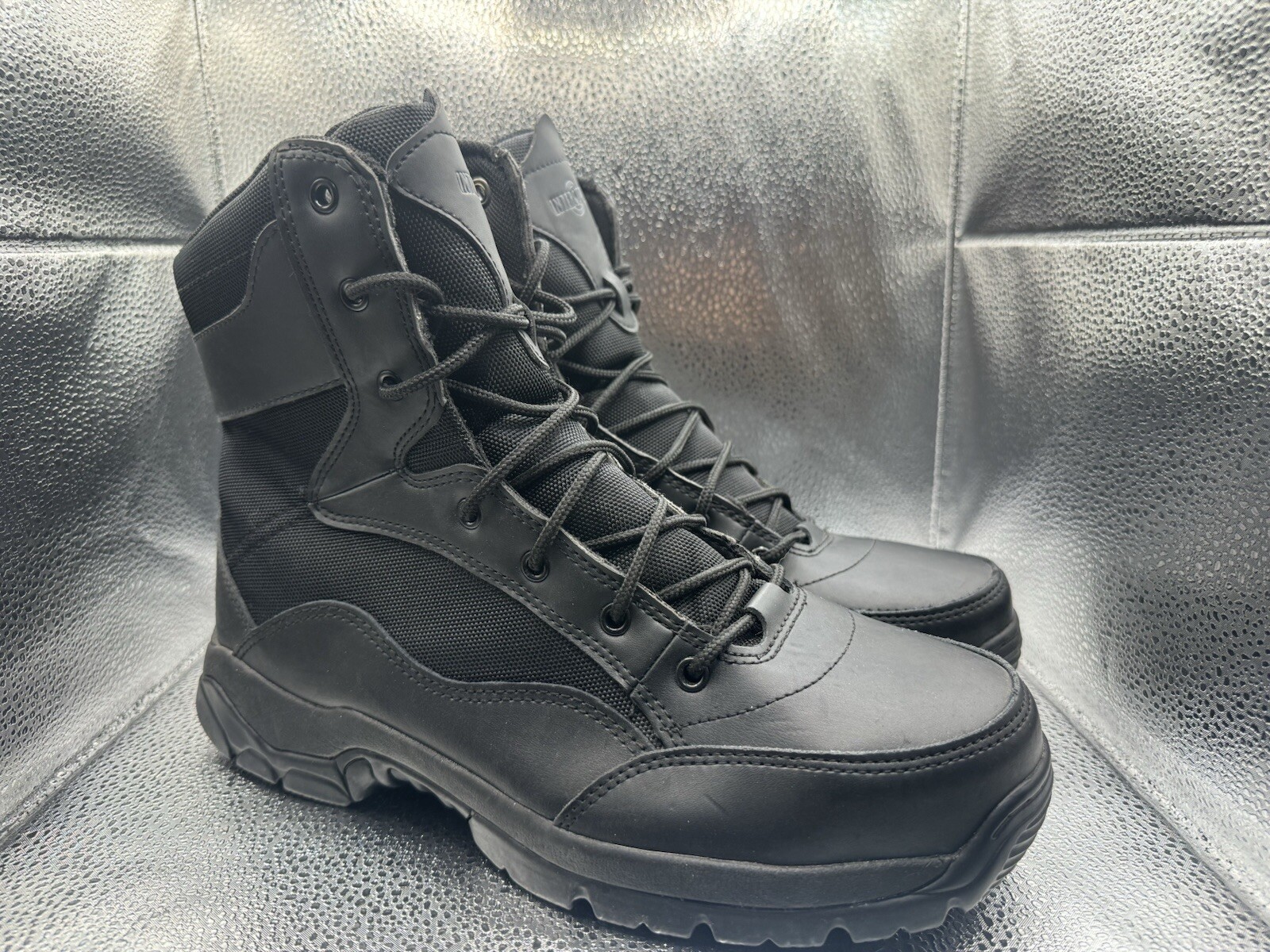 Interceptor Black Tactical Steel Toe Boots ASTM F2413-18 Size 10.5