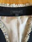Ann Taylor Tweed Blazer Jacket Black Blush Peach Size Small — photo 5
