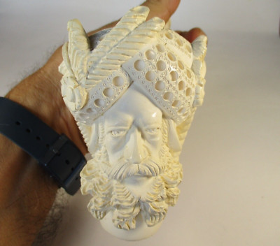 REFINED AND PRECIOUS FOAM WORKMANSHIP NEW MEERSCHAUM PIPE MADE IN TURKEY