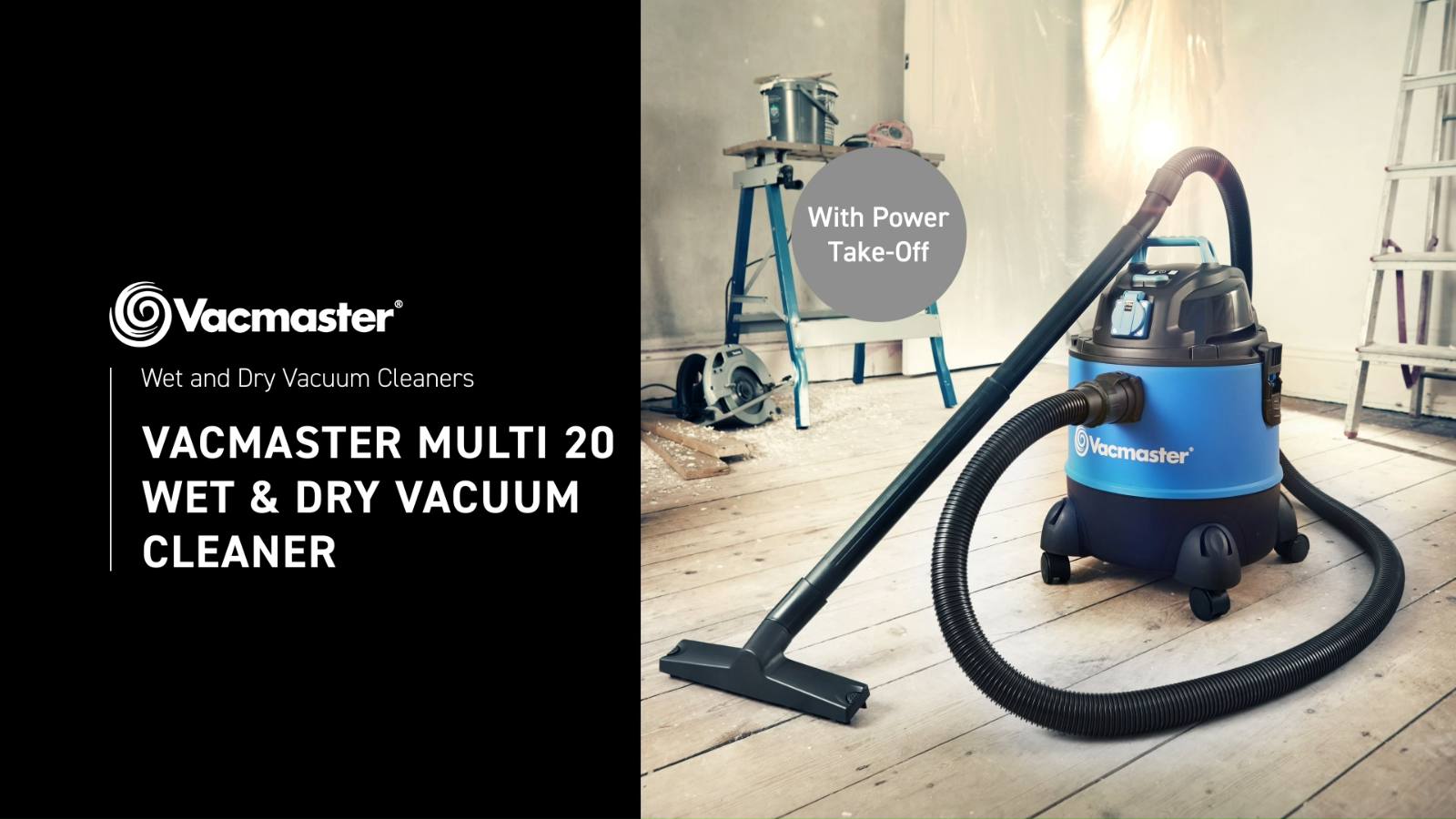 Wet and Dry Vacuum Power Take Off Dust Extractor 20L Vacmaster eBay