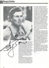 SERGEJ BUBKA - Autogramm orig - Hochspringer LEGENDE, viele Weltrekorde, Ukraine