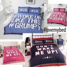 # Grumpy - Non Wake Me Up / i Woke Up Like This Piumone / Set Copripiumino Letto