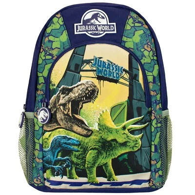 Jurassic World Rucksack Kinder Jungen Schultasche Backpack Dinosaurier grün dunkelblau