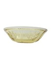 Sharon Federal Cabbage Rose Serving Bowl Yellow Depression Glass 8.5" Round — photo 4