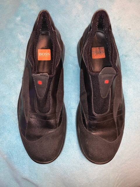 hugo boss leather trainers sale