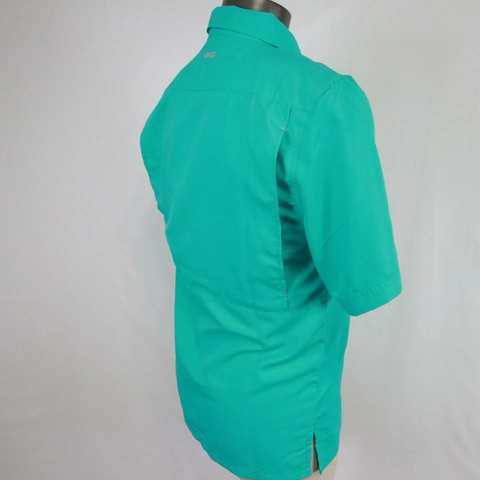 GameGuard Shirt Mens Small 1023 Outdoor Vented Button Up Short Sleeve The Pond - Image 4 of 4