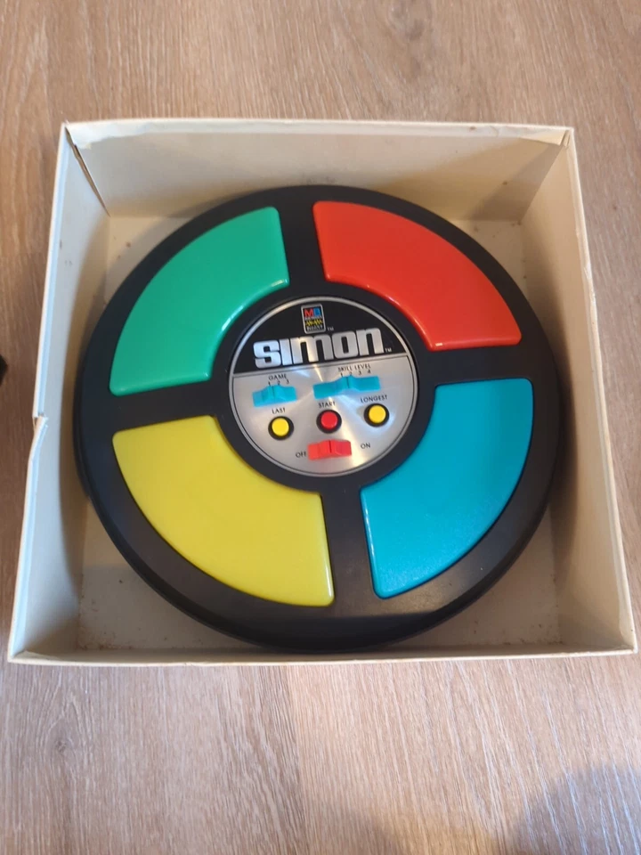 Milton Bradley MB 1978 Simon Says juego electrónico caja original vintage funciona Foto 2 de 4