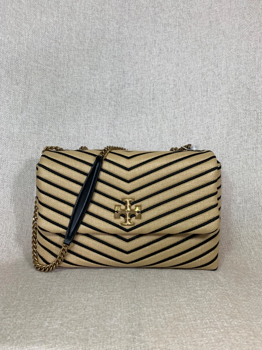 Tory Burch Kira Chevron Straw Convertible Shoulder Bag