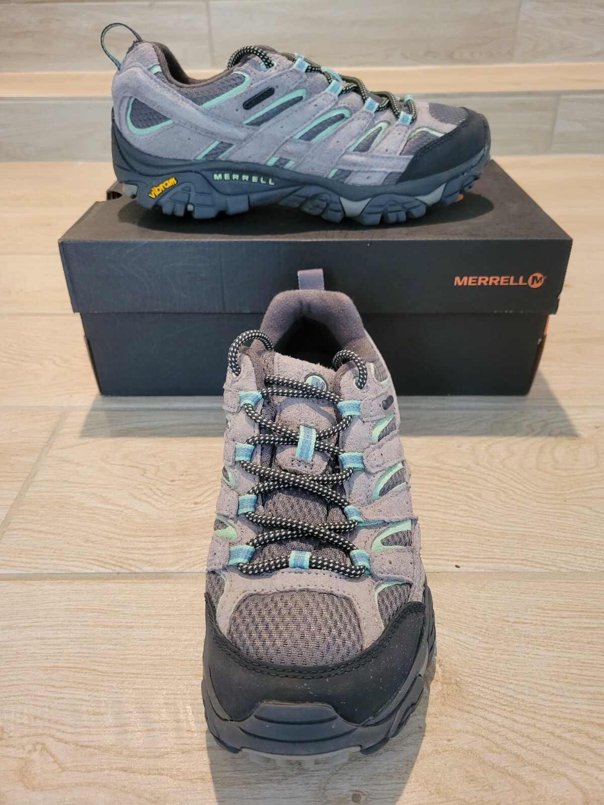 Merrell Moab 2 Waterproof Hiking Shoe Drizzle Mint Women's 8 M US
