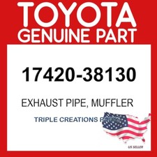 Toyota Genuine 1742038130 Pipe Assy Exhaust Center 17420-38130 OEM