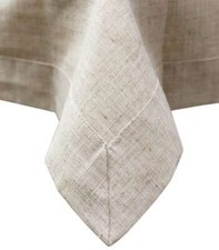 Tovaglia Rettangolare 6 posti con bordo semplice Lino Blanco Raya 1004B