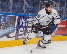 TRISTAN LUNEAU SIGNED GATINEAU OLYMPIQUES 8X10 PHOTO