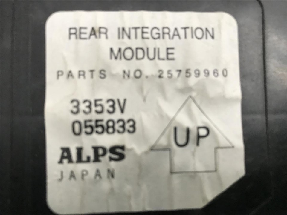 03 04 05 CADILLAC SRX CTS REAR INTEGRATION MODULE 25744802 | eBay