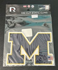 Michigan Wolverines  Die Cut Static Cling Decal Sticker Reusable 4x6 Inches