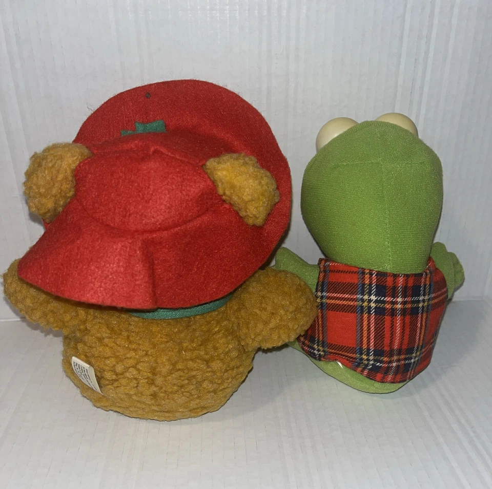 Vintage 1988 Jim Henson Muppet Babies Doll Fozzie Bear Kermit Plush McDonald's - Image 3 of 4