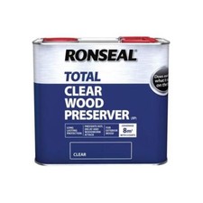 Ronseal Total Wood Preserver Timber Protection Clear Green Light Brown 2.5L 5L