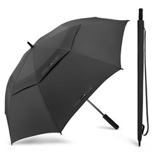 Extra Large Golf Umbrella Windproof 80 Inch - Double Canopy Vented Golf Umbre...
